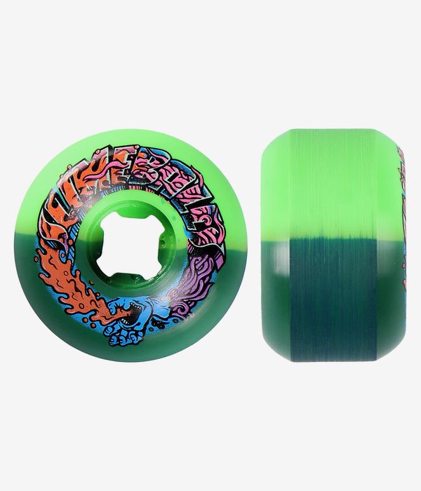 Santa Cruz Greetings Speed Balls Slime Balls Wheels (green black) 56mm 99A 4 Pack