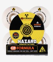Madness Hazard Swirl CP Radial Roues (white) 55mm 101A 4 Pack