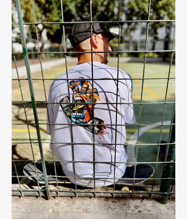 Santa Cruz Collage Hand T-Shirt (white)