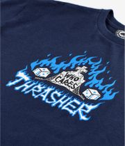 Thrasher x Neckface Who Cares T-shirt (navy)