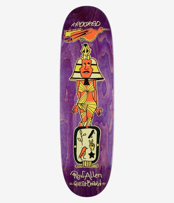 Krooked Allen Guest Pro 8.75" Skateboard Deck (maroon)