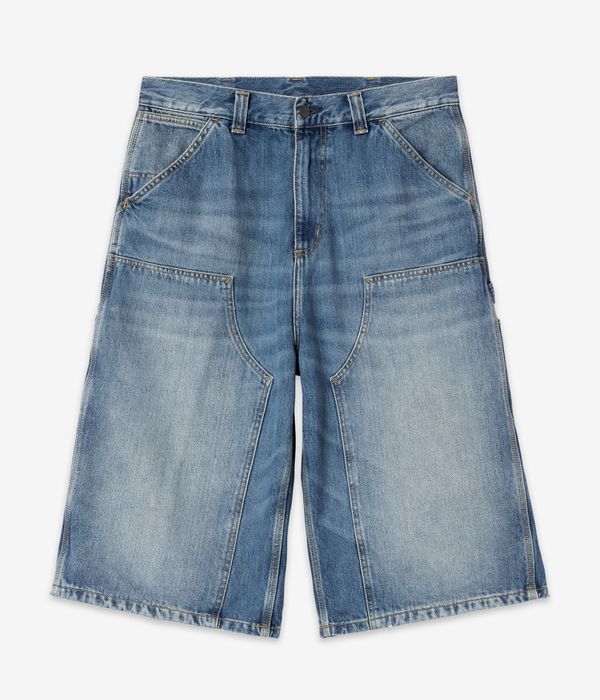 Carhartt WIP Double Knee Pant Shorts (blue old used wash)