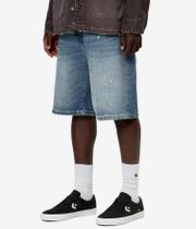 Carhartt WIP Landon Pantaloncini (blue destroy wash splatter)