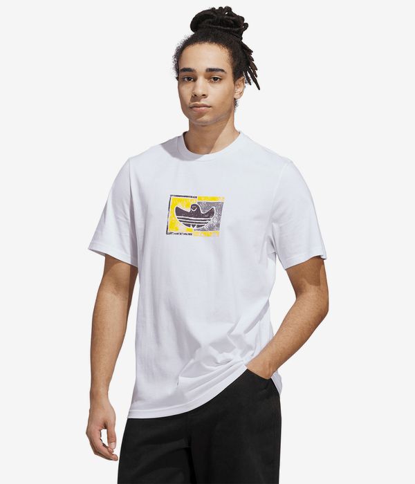 adidas Shmoo G 3 T-Shirt (white aurora black)