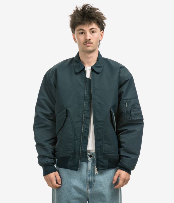 Carhartt WIP Olten Bomber Jacket (duck blue turmeric)