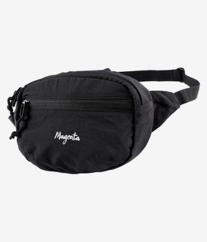 Magenta Script Banana Bag (black)