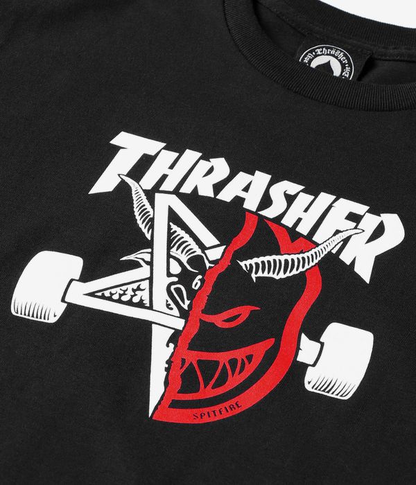 Thrasher x Spitfire Thrash & Burn T-Shirt (black)