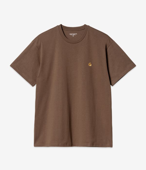 Carhartt WIP Chase T-Shirty (chocolate gold)