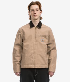 Carhartt WIP Detroit Organic Dearborn Giacca (dusty h brown tobacco rinsed)
