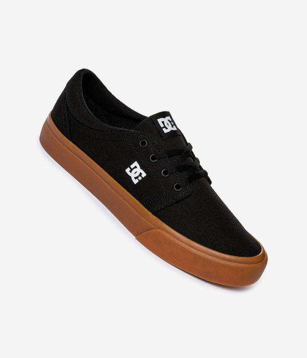 Black/Gum DC Mens Trase TX Skate Shoe 7.5 D M US 