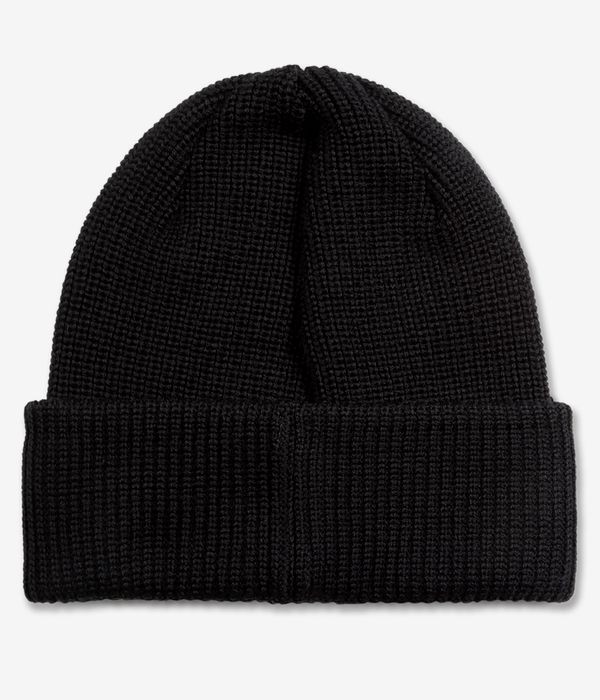 Polar Double Fold Merino Berretto (black)