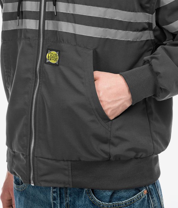 Fucking Awesome KO Striped Hoodie Veste (black)