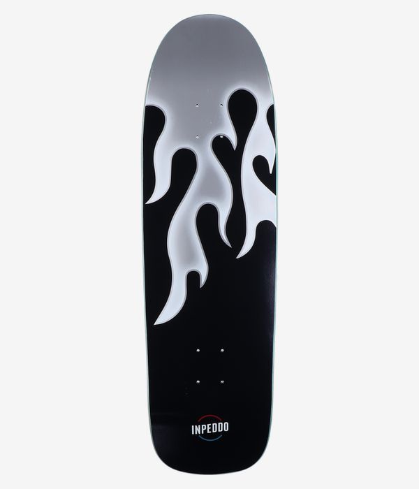Inpeddo Flames Shaped 9.31" Planche de skateboard (black white)