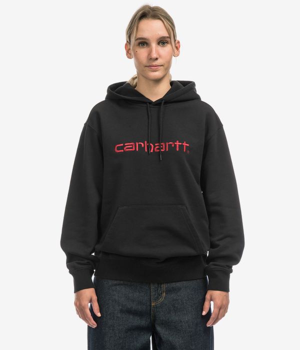 Carhartt WIP W' Basic Hoodie women (black scarlet)