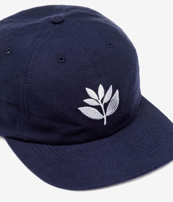 Magenta League 6 Panel Cap (navy blue)