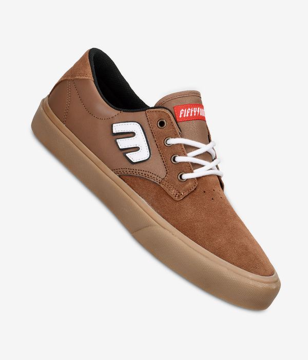 Etnies x 50to01 Barge LS Shoes (brown gum)
