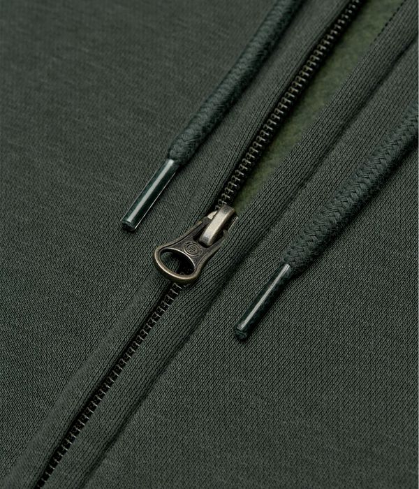 Element Icon Embroidery Zip-Hoodie (deep forest)