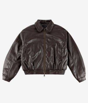 Dime Debossed Wavy Jacket (brown)