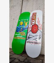 Krooked Wilson Fire Mask 8.75" Skateboard Deck (white)