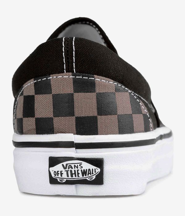 Vans Classic Slip-On Shoes (black pewter checkerboard)