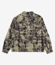 Dime Plaid Flannel Shirt (bleached beige)