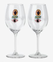 Carhartt WIP Stacked Gapes Wine Glass Set Acc. (clear)