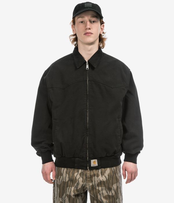 Carhartt WIP OG Santa Fe Dewey Jacket (black garment dyed)
