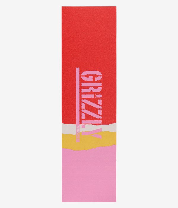 Grizzly Range Stamp 9" Griptape (red)