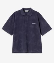 Carhartt WIP Painter Polo-Shirt (dark navy destroy wash splatter)