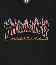 Thrasher Double Flame Neon T-Shirt (black)