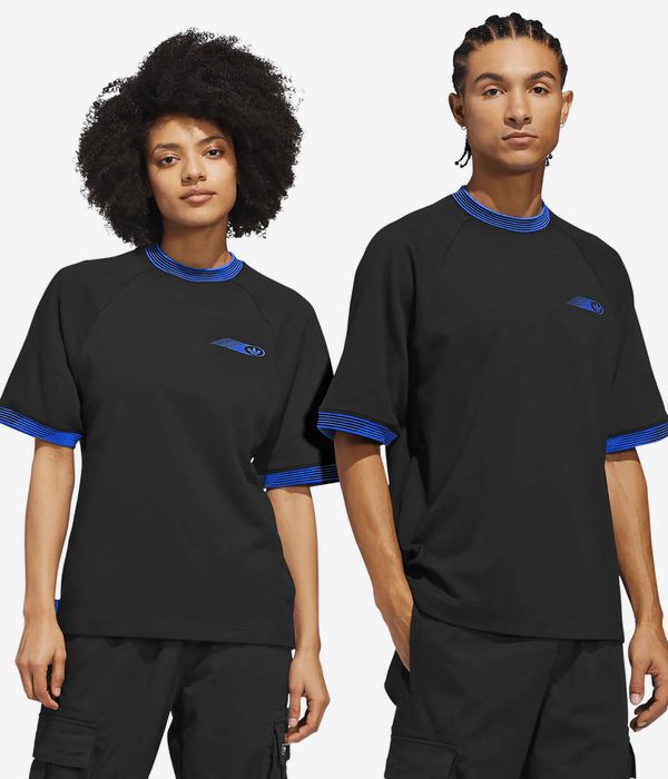 adidas SKT ESC TEC T-Shirt (black lucid ray blue)