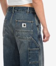Carhartt WIP W' Brandon Double Knee Pant Camano Jeans women (blue dark used wash)