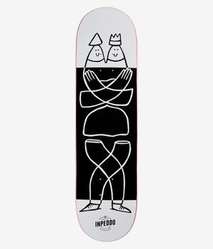 Inpeddo Smarty 8.25" Skateboard Deck (black white)