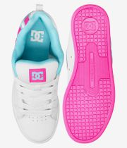DC Court Graffik Shoes women (white pink turquoise)