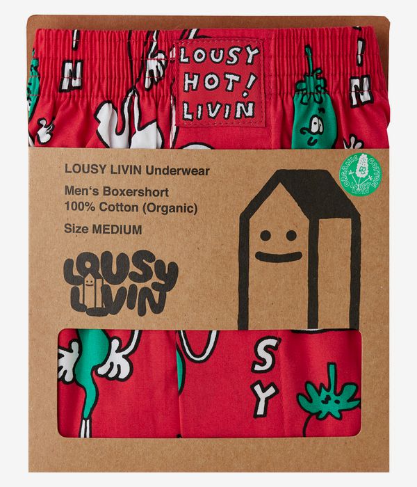 Lousy Livin Chilli Boxer (red)