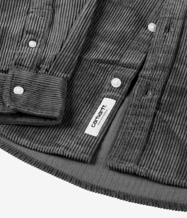 Carhartt WIP Madison Corduroy Camisa (graphite graphite)