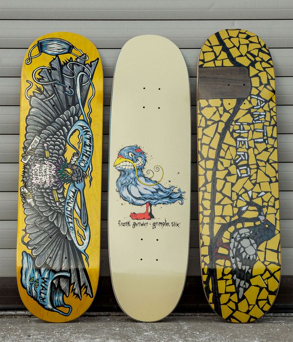 Anti Hero Gerwer Pigeon Vision 8.75" Skateboard Deck (cream)