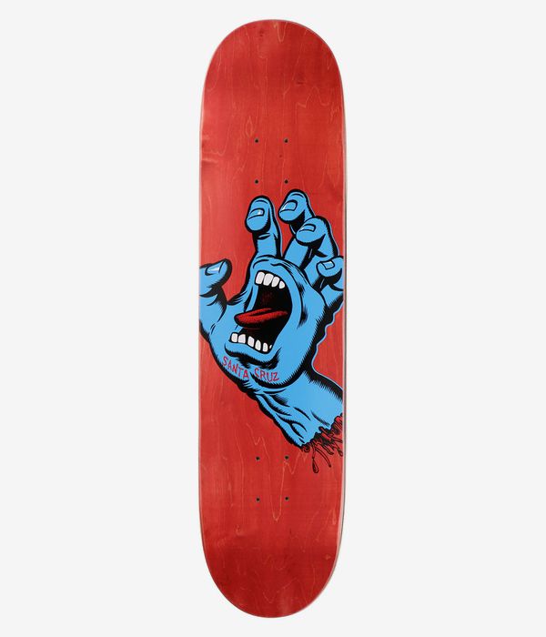 Santa Cruz Screaming Hand 8" Tavola da skateboard (red)