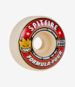 Spitfire Formula Four Classic Rollen (white red) 50mm 101A 4er Pack