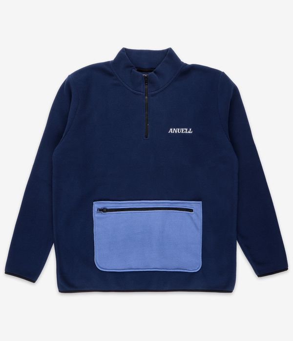 Anuell Kozor Fleece Half Zip Sweatshirt (navy light blue)