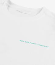 Pop Trading Company Logo T-Shirty (white peacock green)
