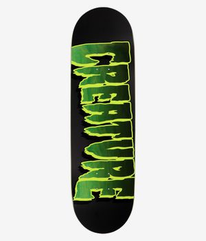 Creature Logo Outline Stumps 9" Skateboard Deck (black green)