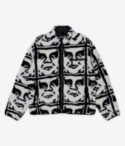 Obey Repeated Icon Sherpa Kurtka (black multi)