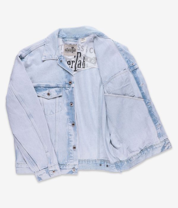 Shop Levi's The Silvertab Trucker Jacket (light indigo stonewash) online |  skatedeluxe