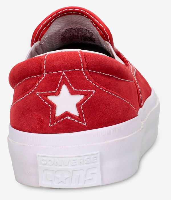 Converse CONS One Star CC Slip Pro Shoes (red white gum)