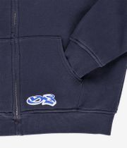 Yardsale Reversible Flannel Felpa Hoodie con zip (blue)