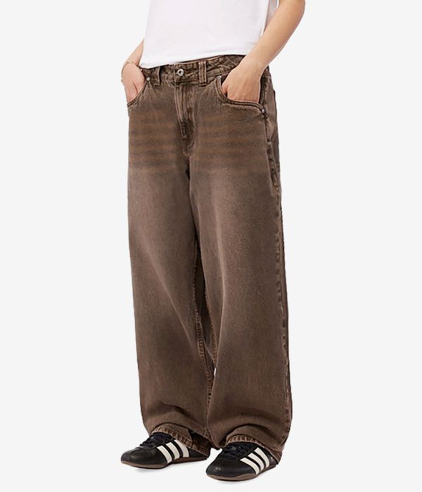 Dime Baggy Denim Jeans (sandblasted brown)