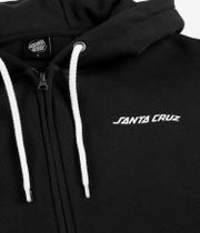 Santa Cruz Screaming Hand Flash Zip-Sweatshirt avec capuchon (black)