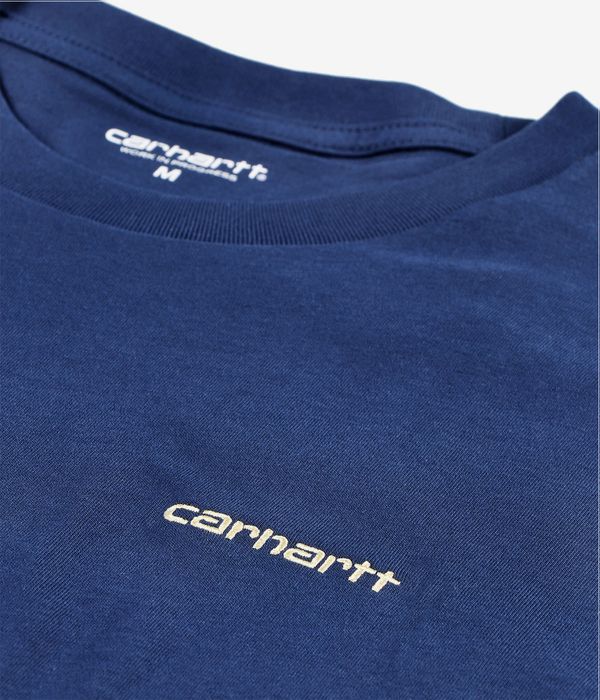 Carhartt WIP Script Embroidery Camiseta (ink air yellow)
