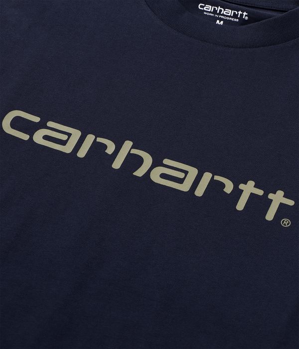 Carhartt WIP Script T-Shirt (deep night gentle green)